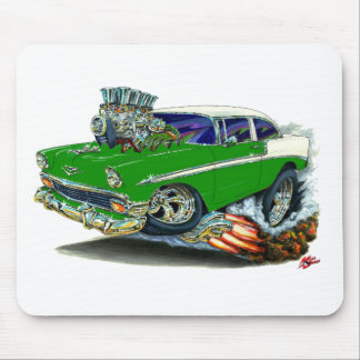 Chevy Belair grön bil 1956 Musmatta
