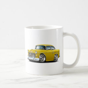 Chevy Belair gul bil 1955 Kaffemugg
