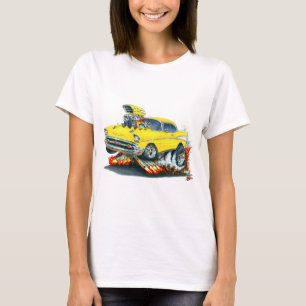 Chevy Belair gul bil 1957 T-shirt