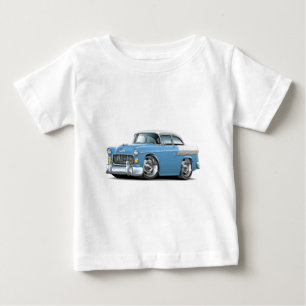 Chevy Belair Lt 1955 Blåvit Bil T-shirt