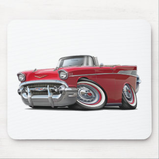 Chevy Belair röd cabriolet 1957 Musmatta