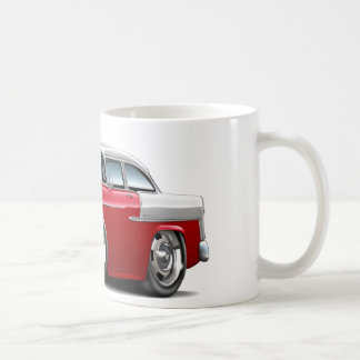Chevy Belair Röd-Vit bil 1955 Kaffemugg