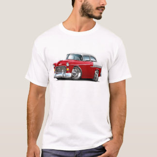 Chevy Belair Röd-Vit bil 1955 Tee Shirt