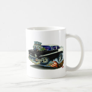 Chevy Belair svart bil 1956 Kaffemugg