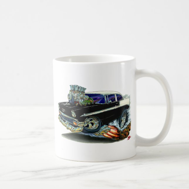 Chevy Belair svart bil 1956 Kaffemugg (Höger)