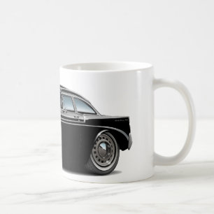 Chevy Belair svart bil 1956 Kaffemugg