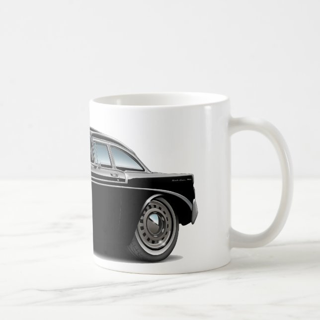 Chevy Belair svart bil 1956 Kaffemugg (Höger)