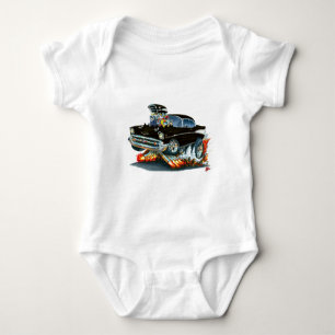 Chevy Belair svart bil 1957 Tee Shirt