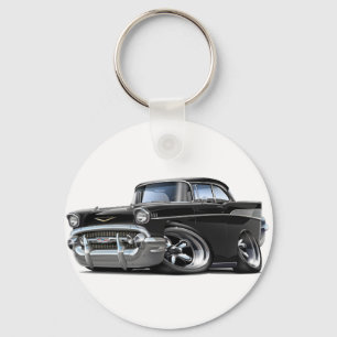 Chevy Belair svart hot rod 1957 Nyckelring