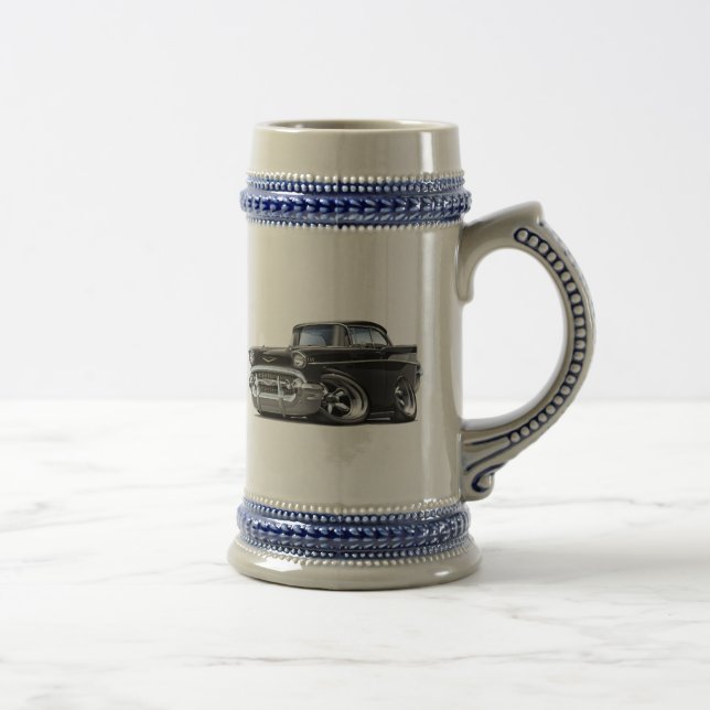 Chevy Belair svart hot rod 1957 Sejdel (Höger)