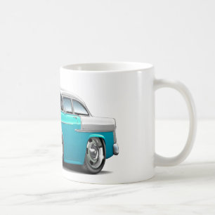 Chevy Belair Turkos-Vit bil 1955 Kaffemugg