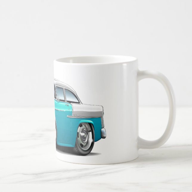 Chevy Belair Turkos-Vit bil 1955 Kaffemugg (Höger)