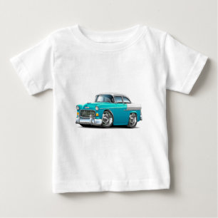 Chevy Belair Turkos-Vit bil 1955 T-shirt