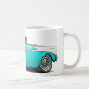 Chevy Belair Turkos-Vit cabriolet 1956 Kaffemugg