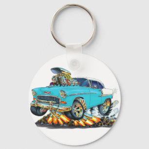 Chevy Belair turkosbil 1955 Nyckelring