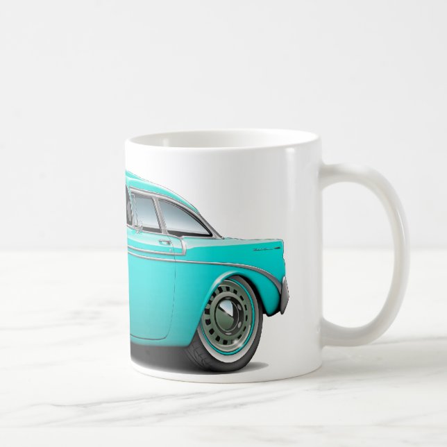 Chevy Belair turkosbil 1956 Kaffemugg (Höger)