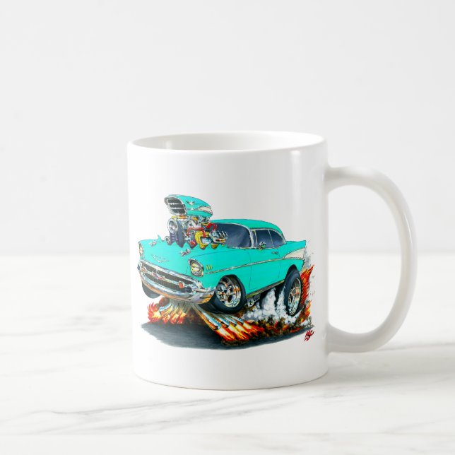 Chevy Belair turkosbil 1957 Kaffemugg (Höger)