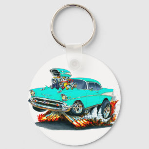 Chevy Belair turkosbil 1957 Nyckelring