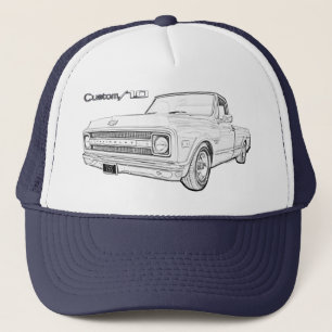 Chevy C10-Anpassningsbarna Klassisk Pickupare Last Keps