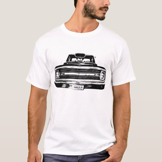 Chevy C10 muskellastbil 1969 Tee (Framsida)