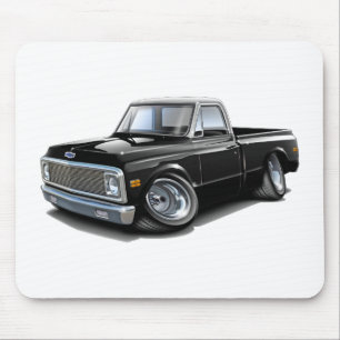 Chevy C10 Svart-Vit bästa lastbil 1970-72 Musmatta