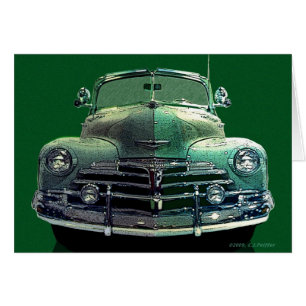 Chevy cabriolet hälsningskort