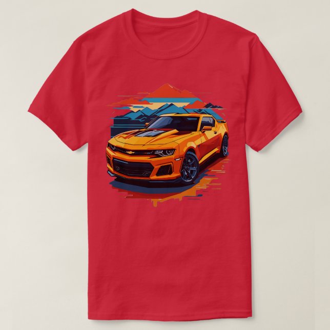 Chevy Camaro Zl1 T Shirt (Design framsida)