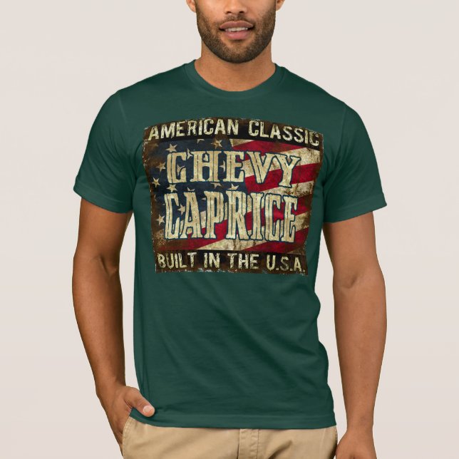 Chevy Caprice - klassikerbil som byggas i USA Tee Shirt (Framsida)