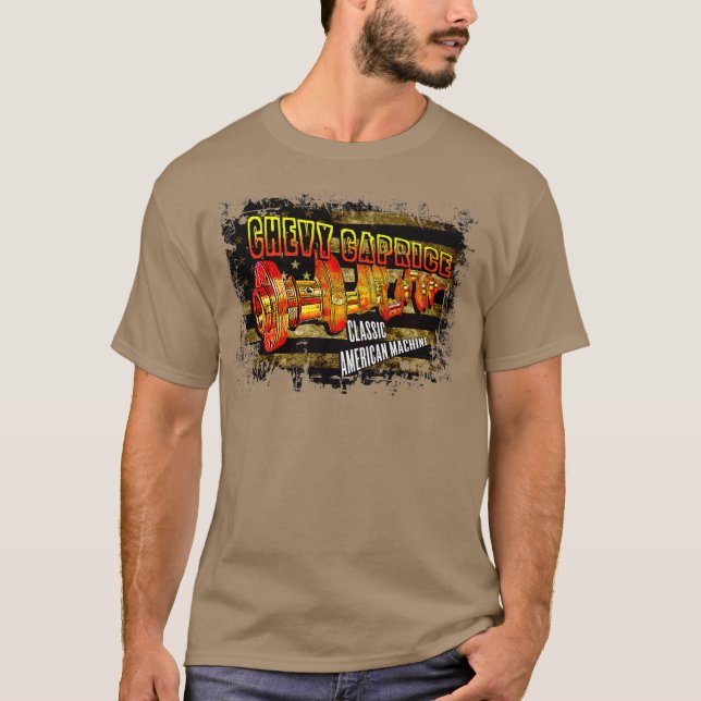 Chevy Caprice - varm Crankshaftklassiker T Shirt (Framsida)