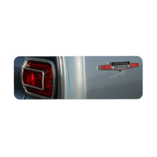 Chevy Chevelle 300 Returetiketter Returadress Etikett