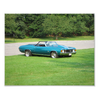Chevy Chevelle Photo Print i tidigt 1970 Fototryck
