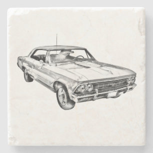 Chevy Chevelle SS 396 illustration 1966 Stenunderlägg