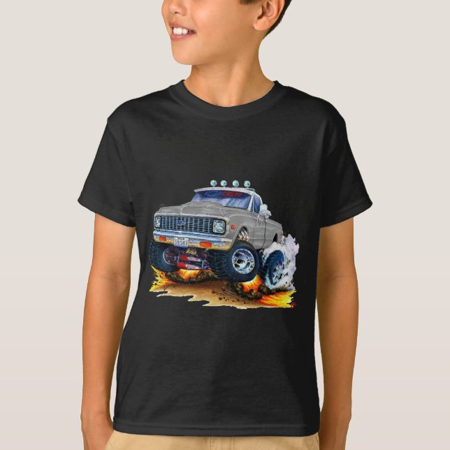 Chevy CK1500 grå färglastbil 1970-72 Tee (Framsida)
