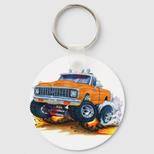 Chevy CK1500 orange lastbil 1970-72 Nyckelring