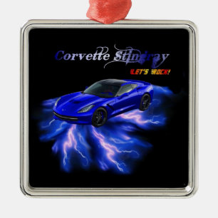 Chevy: Corvette Stingray 2013 Julgransprydnad Metall
