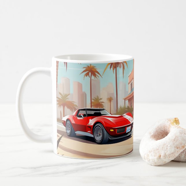 Chevy Corvette Stingray Coffee Mugg (Med munk)