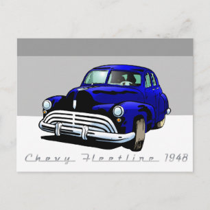 Chevy Fleetline 1948 Vykort