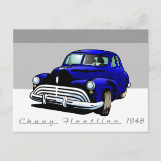 Chevy Fleetline 1948 Vykort