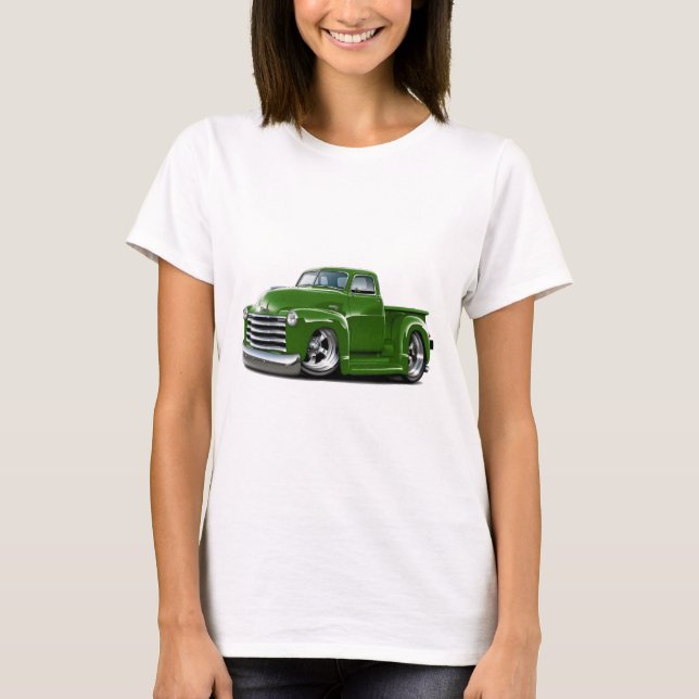 Chevy gröntlastbil 1950-52 tee (Framsida)