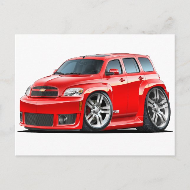Chevy HHR SS Red Lastbil Vykort (Framsida)