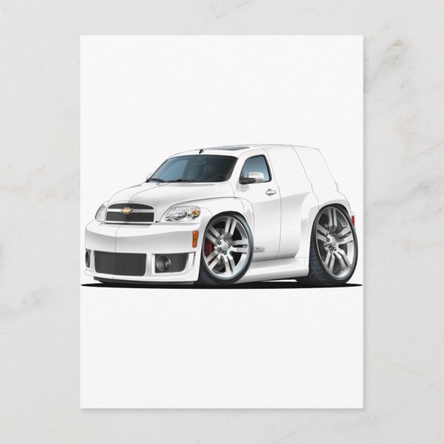 Chevy HHR SS White Panel Lastbil Vykort (Framsida)