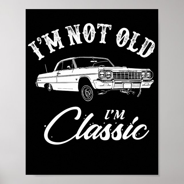 Chevy Impala Classic Car Poster (Framsidan)