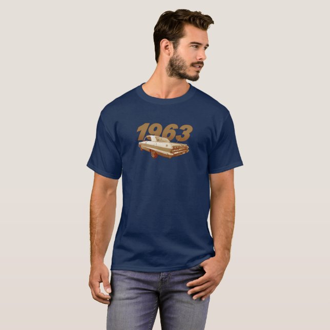 Chevy Impalat-skjorta 1963 Tee Shirt (Hel framsida)