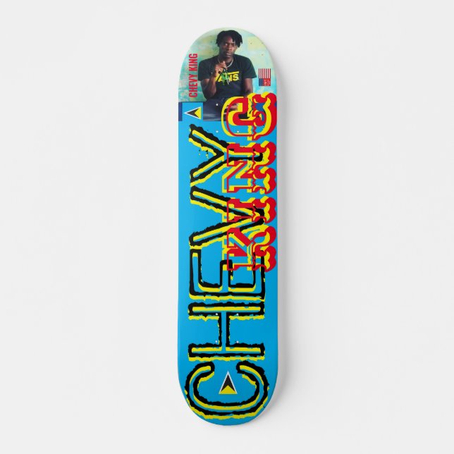 CHEVY KUNG 2023 NEW /SIGNED7 3/4" Skateboard Deck (Framsida)
