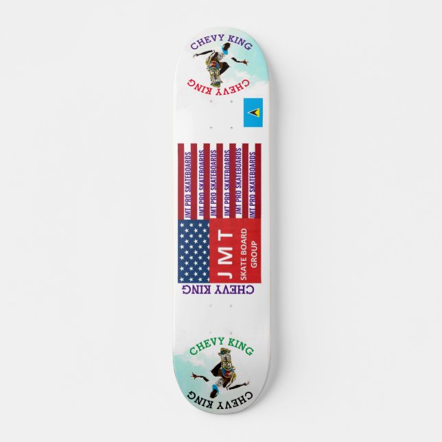 CHEVY KUNG OFFICIELL JMT SIGN7 3/4-tums Skateboard (Framsida)