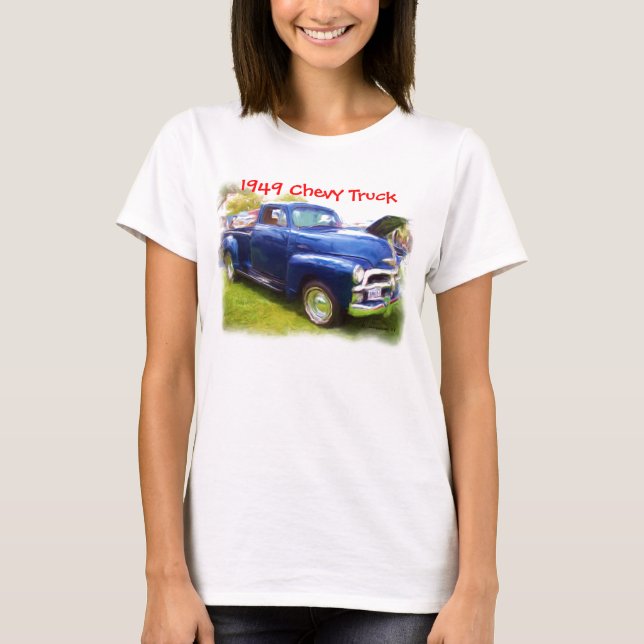 Chevy lastbil 1949 t-shirt (Framsida)