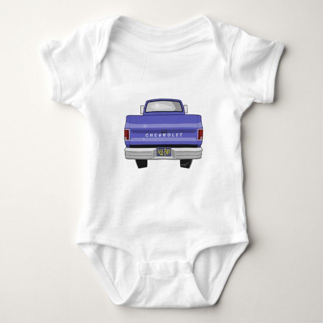 Chevy lastbilbaksida 1980 tee shirt (Framsida)