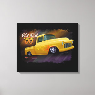Chevy lastbiltryck 1955 canvastryck
