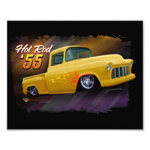Chevy lastbiltryck 1955 fototryck