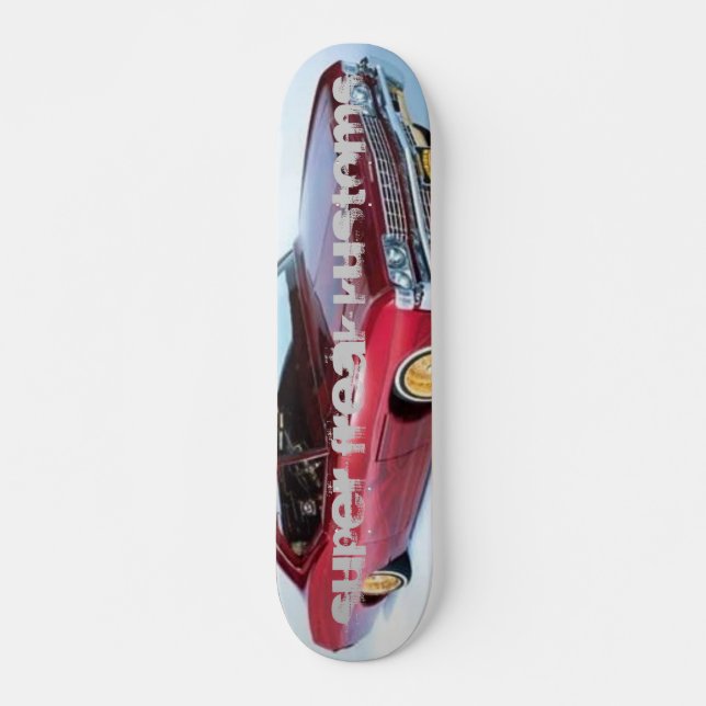chevy lowrider för impala 1968 mini skateboard bräda 18,7 cm (Framsida)